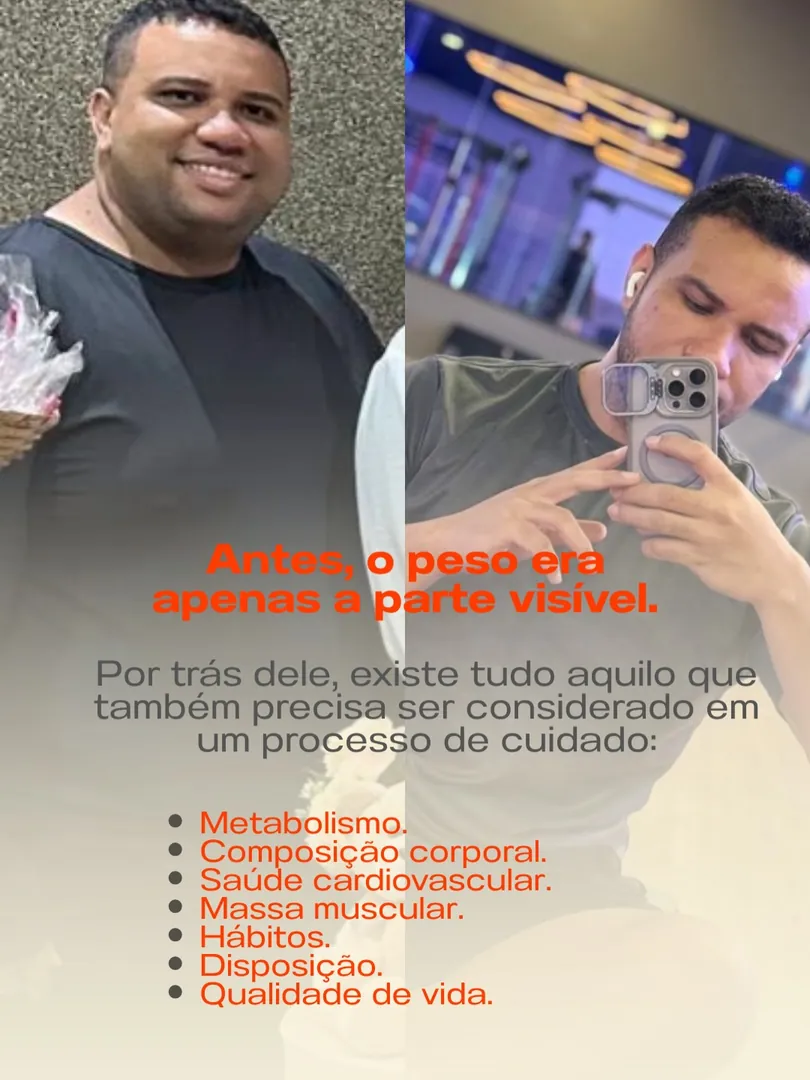 Caso 1 · o que foi avaliado além do peso